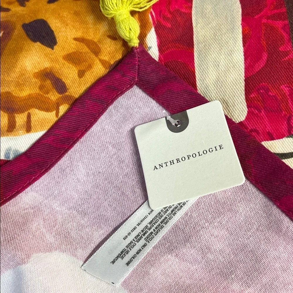 Anthropologie Gather New With Tags Kitchen Towel Multicolor Artistic